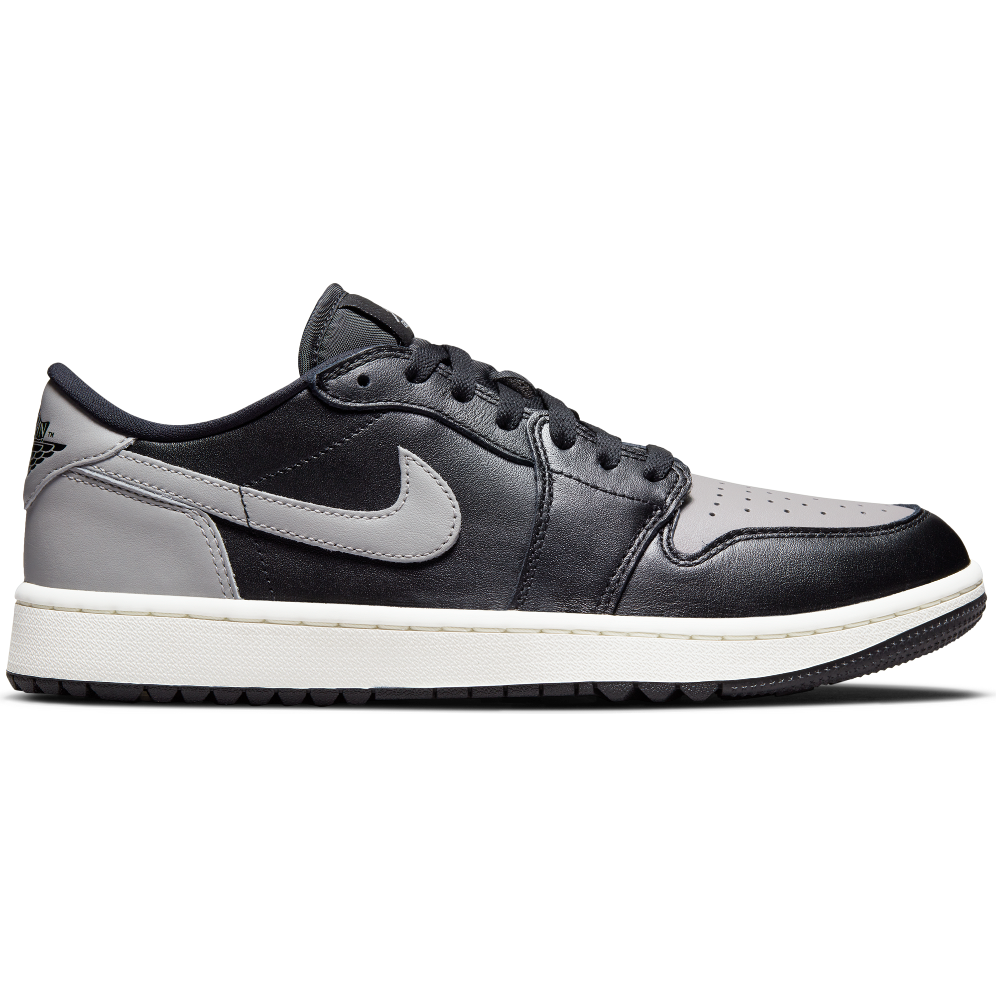 Air Jordan 1 Low G Spikeless Golf Shoe - Black/Grey | NIKE | Golf 